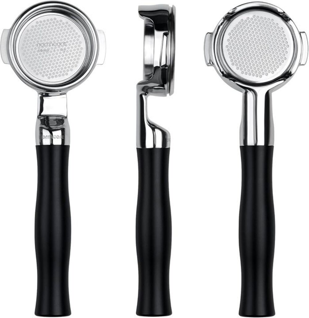 Normcore 58 mm Silm Bottomless Portafilter, Naked Portafilter with Black